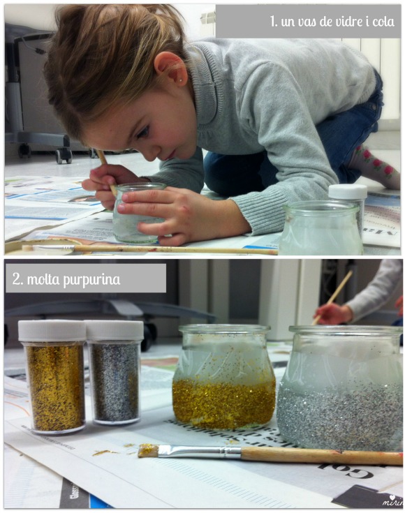 decorar-pots-vidre-purpurina
